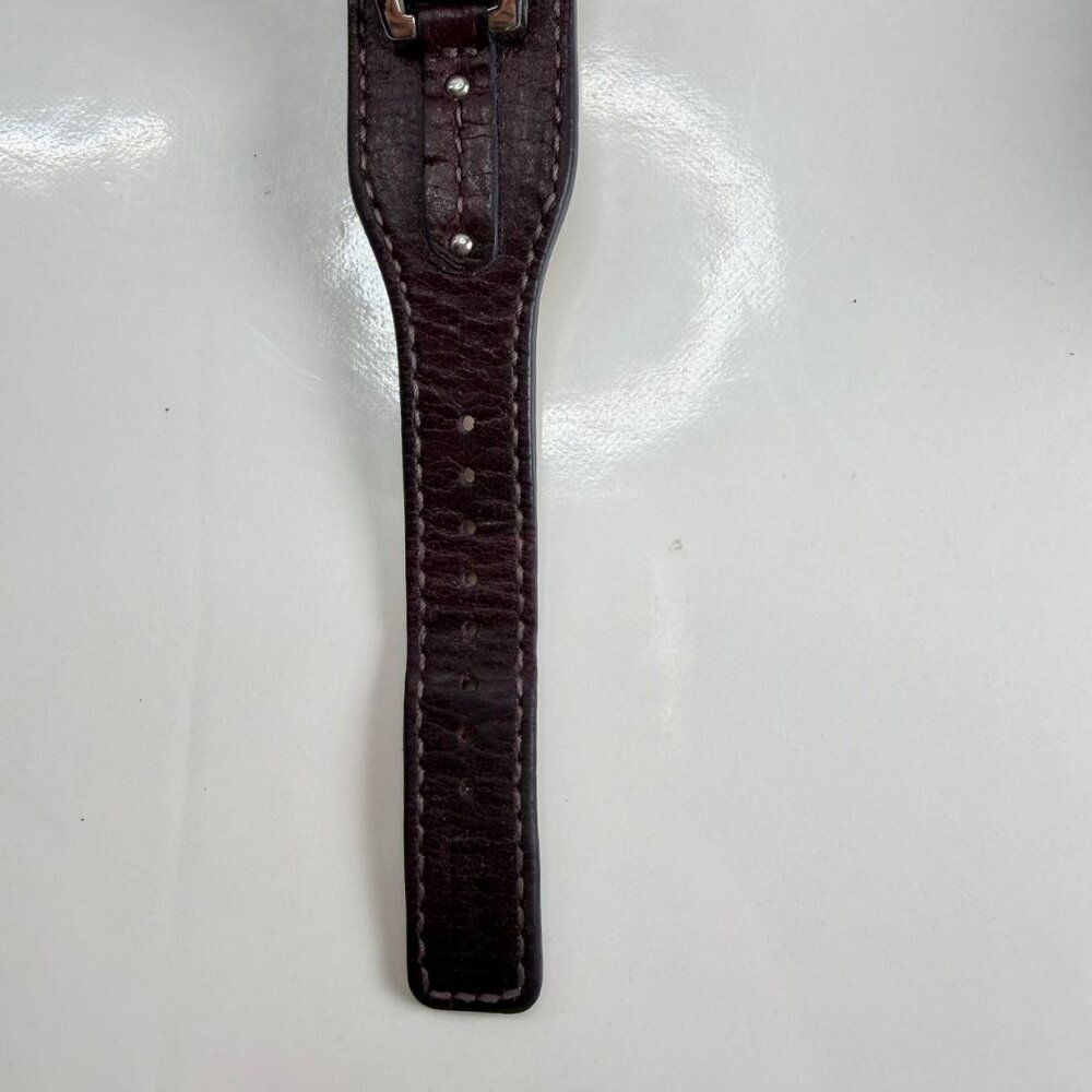 Roots Rectangular Watch – Brown Leather Cuff Style - Picture 6 of 12